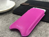 NueVue iPhone 11 and iPhone XR Case Napa Leather | Hot Pink | Screen Cleaning Sanitizing Case