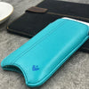 NueVue iPhone 6 Plus Case Blue Vegan leather self cleaning case
