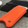 NueVue iPhone 8/7 Flame Orange pouch case lifestyle 1
