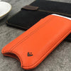 NueVue iPhone case orange faux lifestyle 1