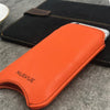 NueVue iPhone 8/7 Flame Orange pouch case lifestyle 2