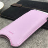 NueVue Faux leather iPhone 8 Case Sugar Purple lifestyle 3