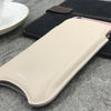 NueVue iPhone 6 Plus white leather cleaning case lifestyle 3