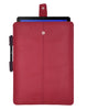 Samsung Galaxy Tab S Sleeve Case in Rose Red Faux Leather
