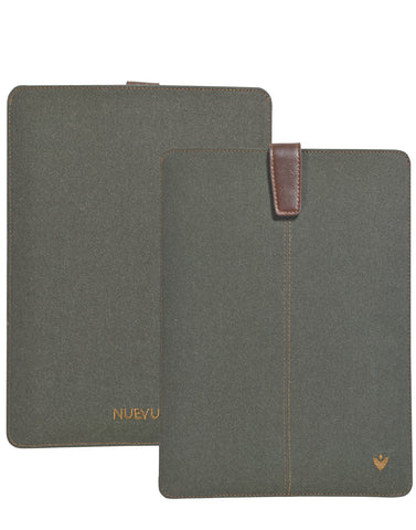 Samsung Galaxy Tab S2 Sleeve Case in Green Cotton Twill