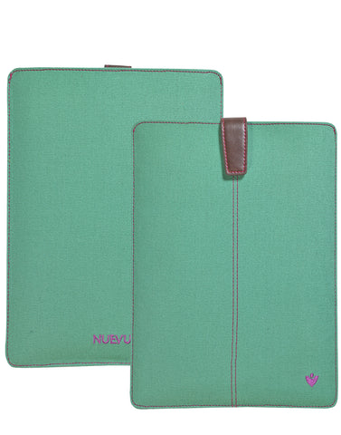 Samsung Galaxy Tab S3 Sleeve Case in Aqua Green Canvas