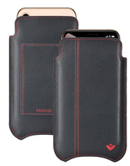 NueVue iPhone 11 Pro Max | iPhone Xs Max Wallet Case Napa Leather | Sanitizing Screen Cleaning Case