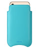 NueVue iPhone 11 and iPhone XR Case Faux Leather | Teal Blue | Sanitizing Screen Cleaning Case