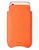 NueVue iPhone 11 and iPhone XR Case Faux Leather | Flame Orange | Sanitizing Screen Cleaning Case