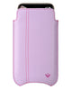 NueVue iPhone 11 and iPhone XR Case Faux Leather | Sugar Purple | Sanitizing Screen Cleaning Case