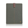 iPad Sleeve Case in Green Cotton Twill | Screen Cleaning Protective Sanitizing Interior.
